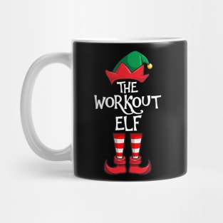 Workout Elf Matching Family Christmas Sporty Mug